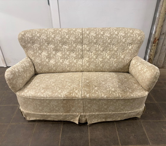 Vintage 2-zits Bankje – Banken, Textile (photo 2 of 5)
