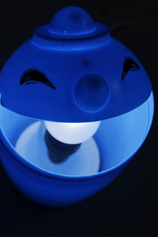 Luce notturna vintage in plastica, design Borneo, Moignans, Francia, anni '90