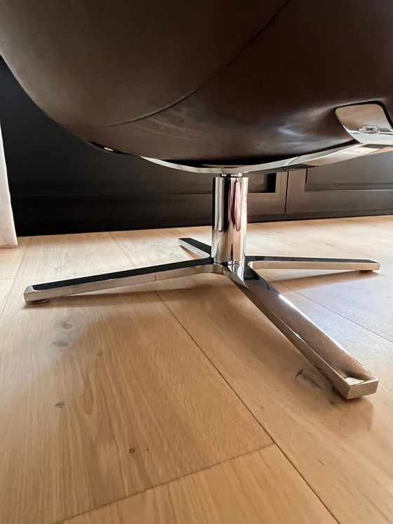 De Sede DS-51 Relax Fauteuils (2) + Hoofdsteunen (2) + Voetenbank (1) - Naturale Leder - Kleur Espresso (photo 5 of 5)