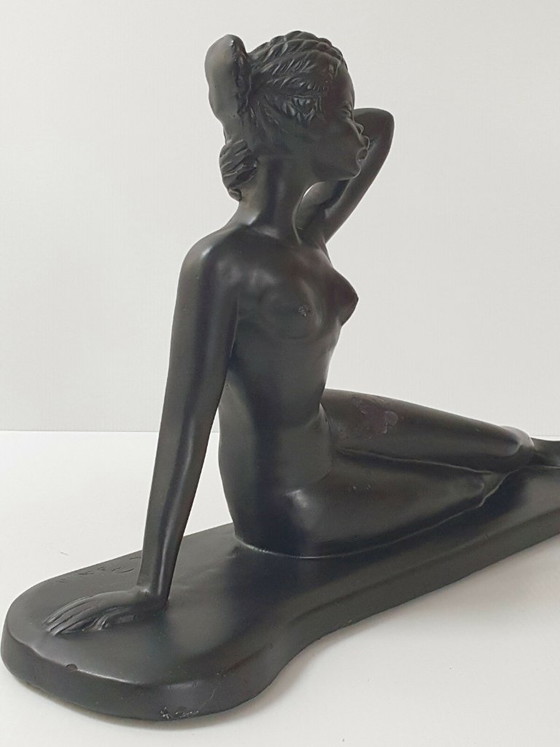 Image 1 of SUPERB AFRICAN NUDE PLASTER BY LEO PAGLIAI 1950 VINTAGE ROCKABILLY 50S 50'S 