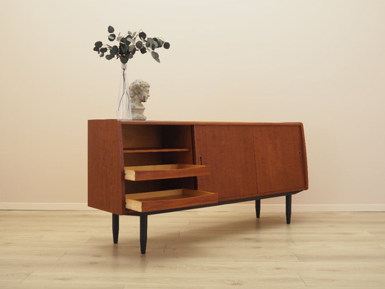 Credenza in teak di Westergaards Møbelfabrik con ante scorrevoli, design danese anni '70 – Credenze, Legno (photo 7 of 15)