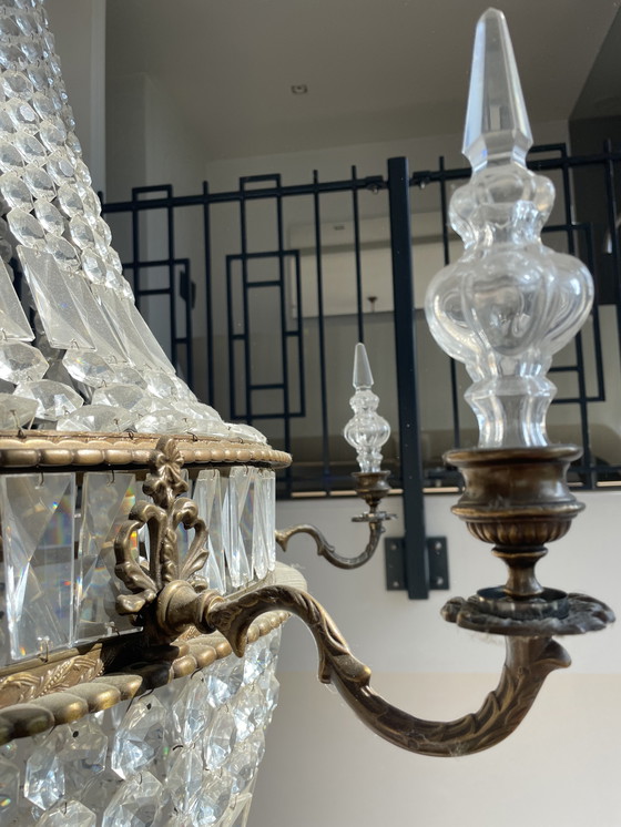 Image 1 of Lampadario a sacco di sacca di perle molto grande