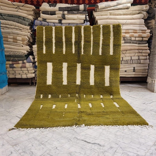 Traditioneel handgemaakt Berberkleed, groot formaat, op maat gemaakt (3-4 m) – Aime Té, vloerkleden en tapijten, Wool