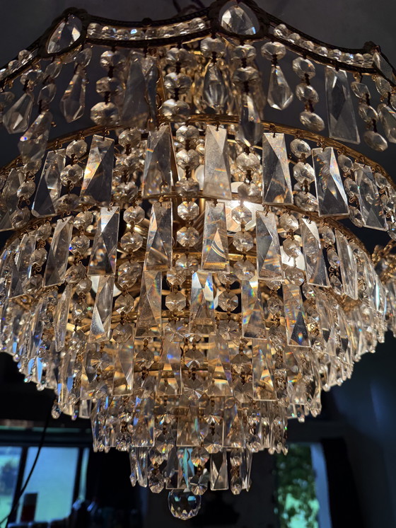 Image 1 of Beautiful Bohemian crystal chandelier