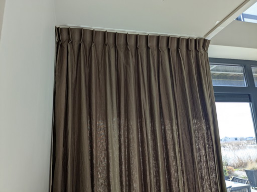 Dominique Kieffer Lined Linen Curtains Room High and Higher