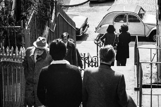 Image 1 of Robbert Frank Hagens - Stairs of Montmartre 1976 | Dibond met Plexiglas