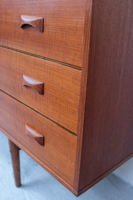 Image 1 of Vintage teak sideboard chest of drawers Fristho Modulus Danish 60s