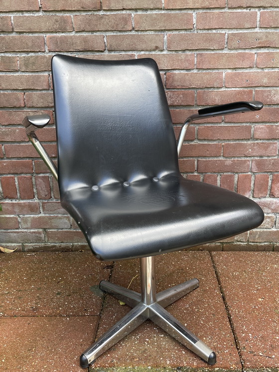 Image 1 of Sedia da ufficio vintage con struttura tubolare - stile Brabantia Gispen