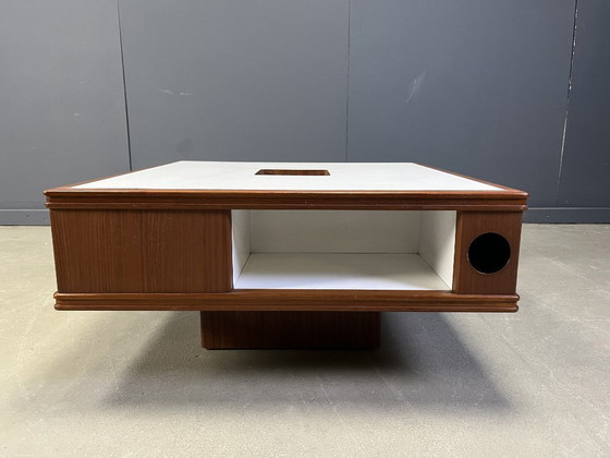 Image 1 of Space age wooden bar coffee table, 1960s