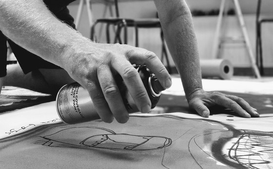 Image 1 of Peinture originale Hamelink : Connexion