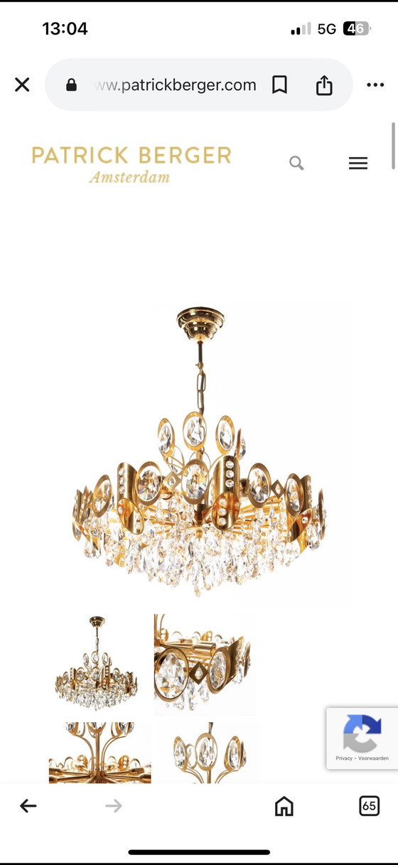 Image 1 of XXL vintage Palwa Leuchten design lamp