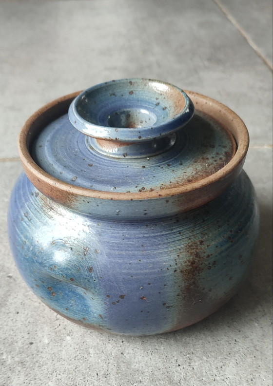 Image 1 of Vintage geglazuurd aardewerk servies, gesigneerd Béceleuf