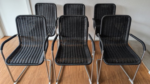 6x Tecta H2E cantilever chair - design classic