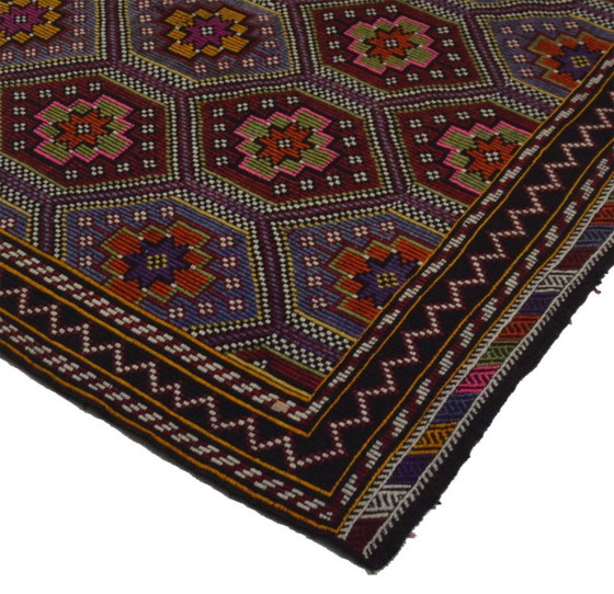 Large Vintage Anatolian Yoruk Kilim 328 × 198 cm – Handwoven Wool Rug – Rugs & carpets (photo 8 of 11)