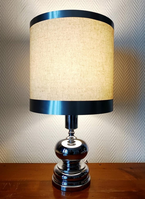 Image 1 of Lampe chrome vintage 1970 