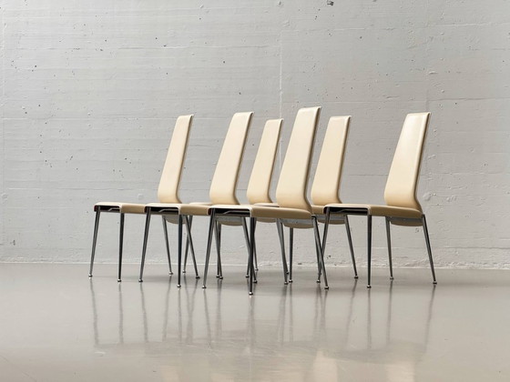 Image 1 of Set di 6 sedie con schienale alto di Arper, Italia, anni 2000
