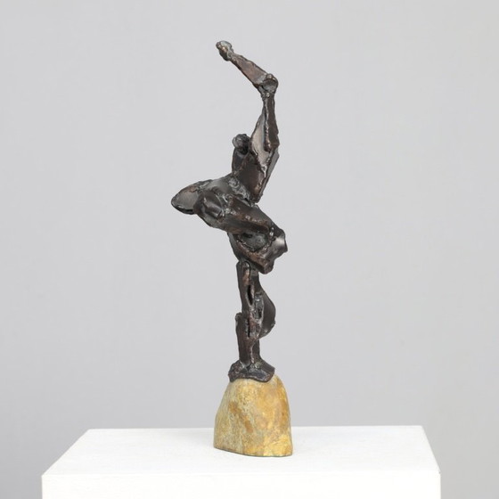 Image 1 of Sculpture en bronze de l'artiste néerlandais Hugo Hol, années 1970
