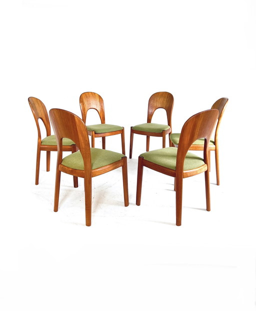 6x 'Morten chair,' Koefoeds Hornslet '70