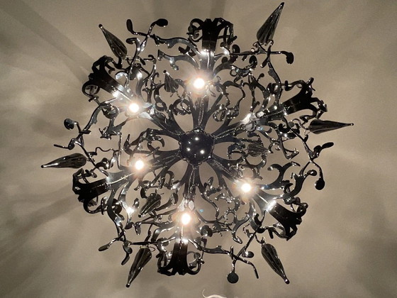 Brand en Van Egmond lampada Flower Power nera 80 cm – Brand van Egmond, Lampadari, Glass, Metal (photo 3 of 5)