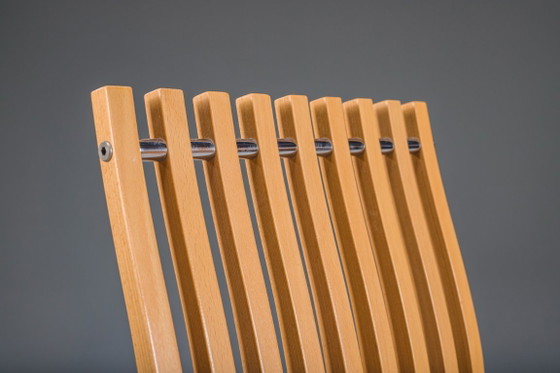 Image 1 of Schizzo-stoelen in beuken- en chroomkleur, ontworpen door Ron Arad voor Vitra, Duitsland, jaren 80, set van 2.