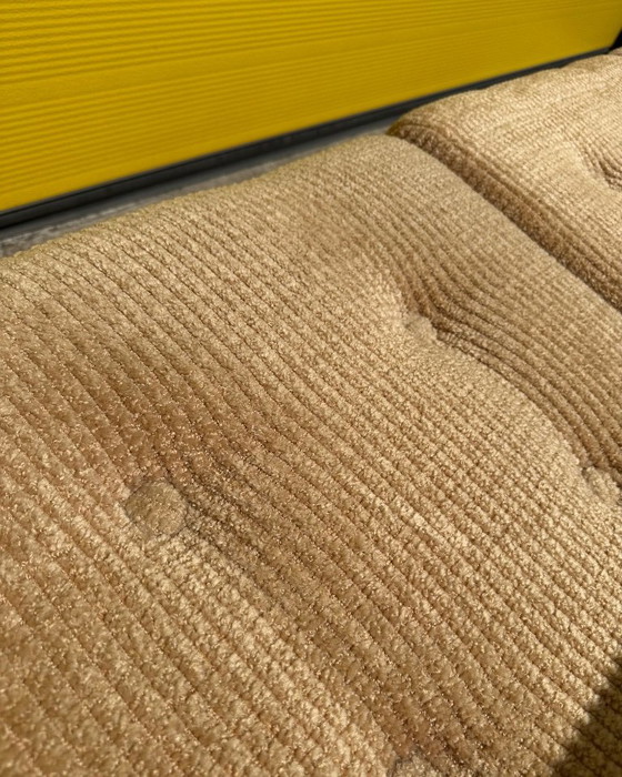 Vintage beige corduroy modular sofa – 70s – Velvet (photo 10 of 18)