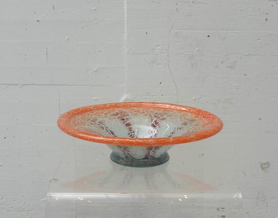 Image 1 of Bol Ikora en verre soufflé à la bouche par Karl Wiedmann pour WMF, années 1930
