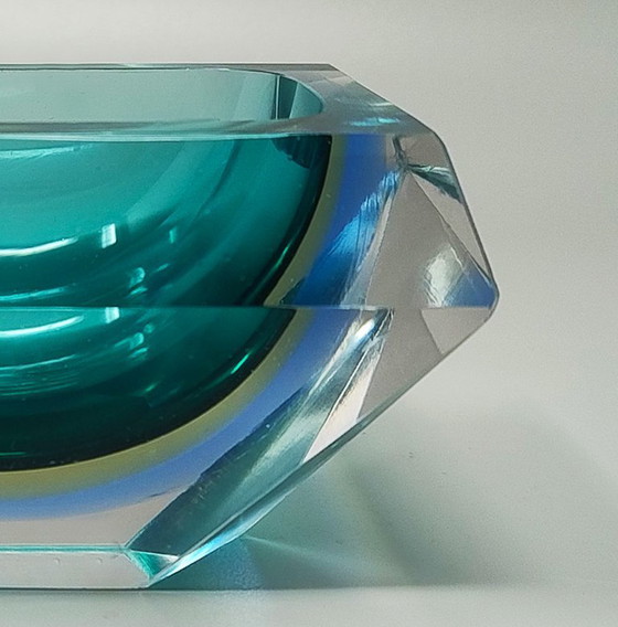 Ciotola/svuotatasche in vetro Murano Sommerso Flavio Poli per Seguso, Mid-Century Modern, anni '60 (photo 7 of 7)