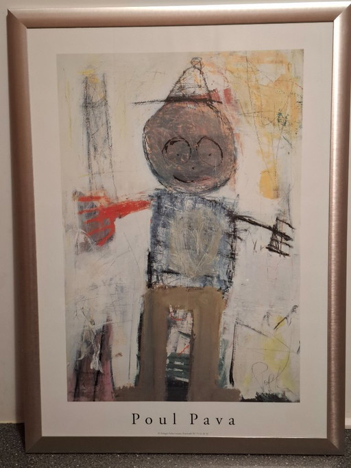 Painting 'Head Poter' by Poul Pava