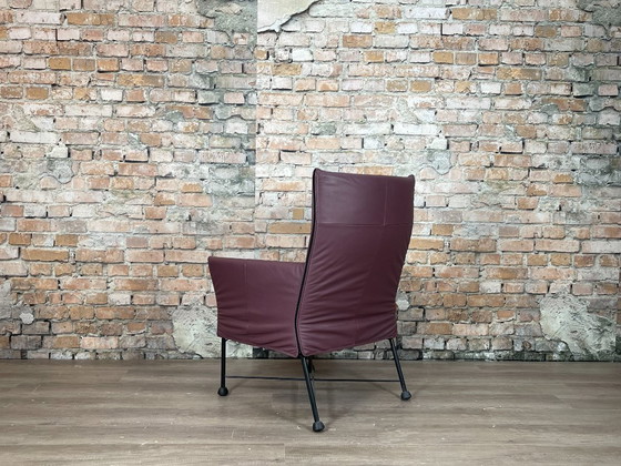 Montis Charly Purple – Dining chairs, Leather, Metal (photo 5 of 16)