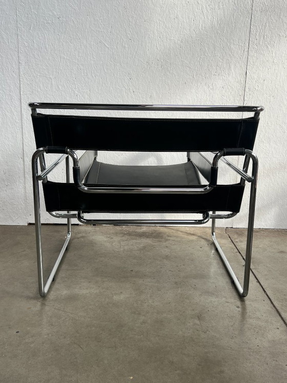 Image 1 of Vintage Wassily Stijl Stoel / Fauteuil , 1980's