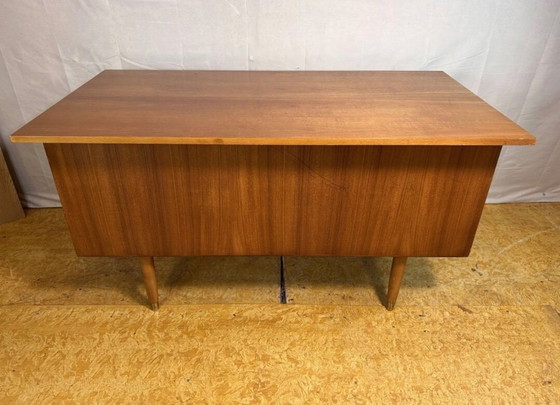 Image 1 of Mid-Century Retro Vintage Teak Desk – 1960s Danish Design  A Perfect Blend of Style and Functionality  Bring timeless Scandinavi