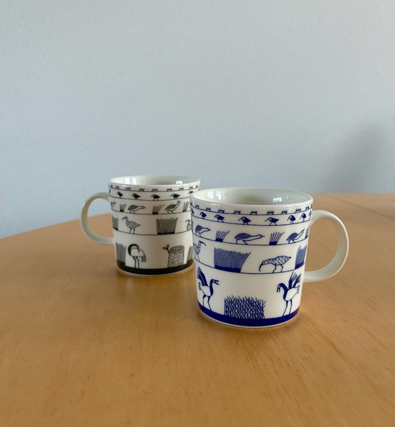 Llittala Oiva Toikka Collection tazza uccelli, Iittala, Stoviglie, Porcellana, Nero (foto 4 di 5)