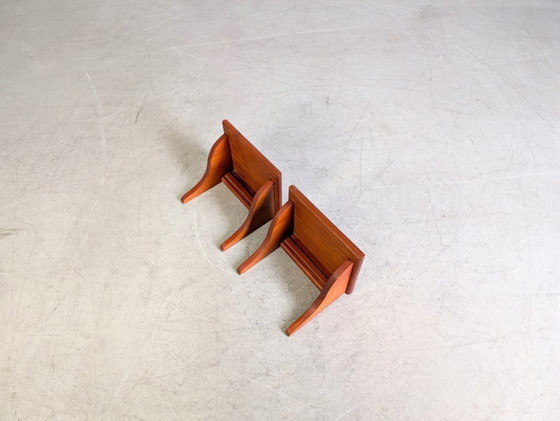 Image 1 of Original 2er Set Midcentury Wandkonsole Wandregal teak 1960