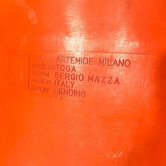 Image 1 of Oranger Toga-Sessel von Sergio Mazza für Artemide, 1960er Jahre