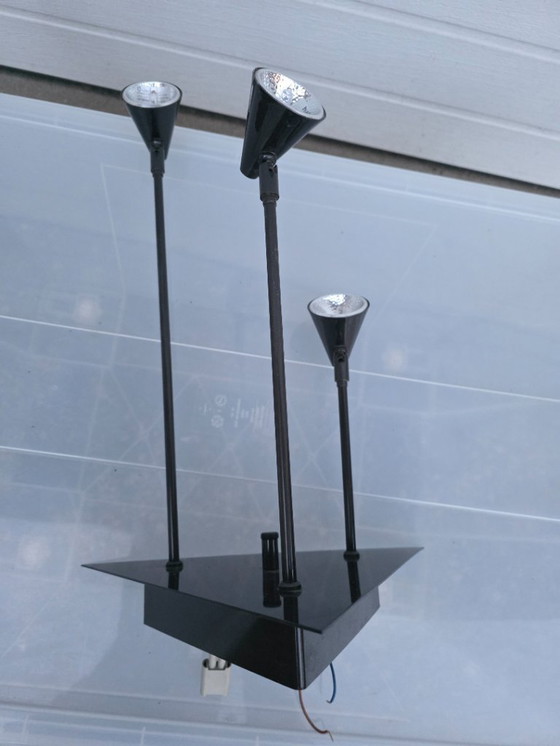 Image 1 of Bellissima lampada da soffitto vintage con 3 faretti regolabili e dimmerabili di Hala per Zeist.