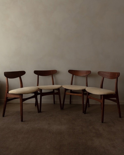 Set di 4 sedie da pranzo CH30 di Hans J. Wegner per Carl Hansen & Søn