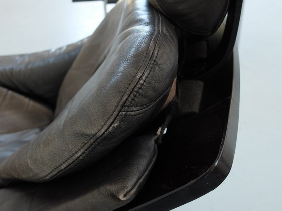 Image 1 of Paire de fauteuil en cuir Kroken, Ake Fribyter pour Nelo année 70, Set de 2