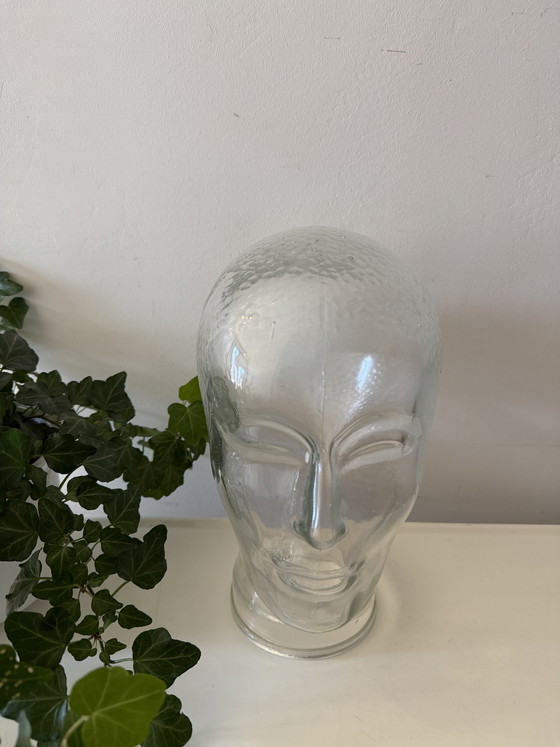 Image 1 of Vintage glazen hoofd