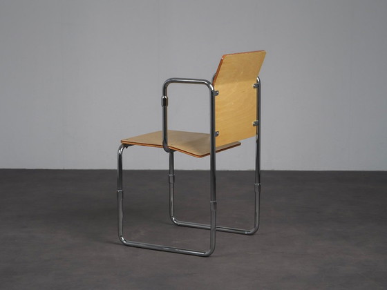 Sedia HOPMI di Gerrit Rietveld, Paesi Bassi, 2013, Edizione limitata 129/150 – Sedie da pranzo, Metal, Wood (photo 6 of 13)