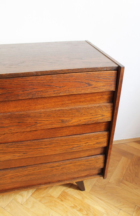 Jiří Jiroutek U-458 Sideboard – Oak – Interiér Praha – 1972 – Interier Praha, Wood (photo 4 of 17)