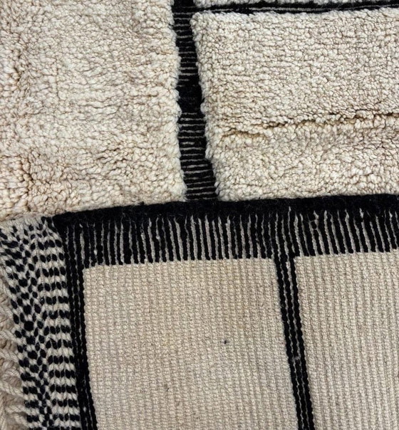 Traditional Handmade Natural Wool Rug 2/3 m, Aime Té, Rugs & carpets, Black (photo 3 of 6)