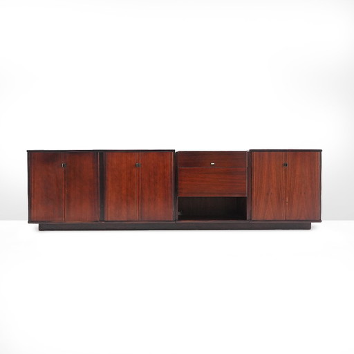 Modulair houten dressoir "SC 66" van Claudio Salocchi voor Sormani in de jaren 1960