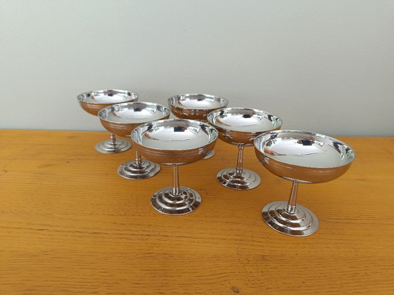 Image 1 of Set van 6 Letang Rémy ijsbekers