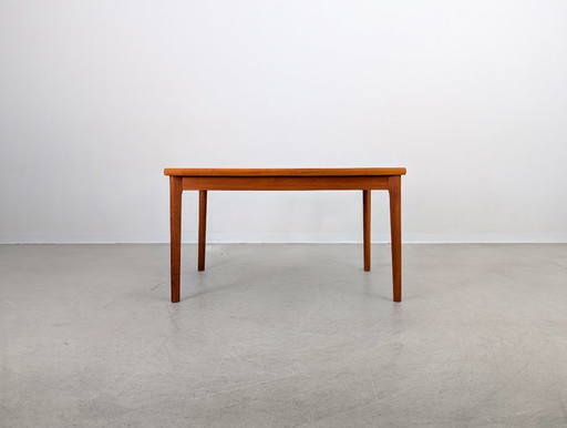 Vintage uitschuifbare eettafel Glostrup Jalk Grete Teak Midcentury