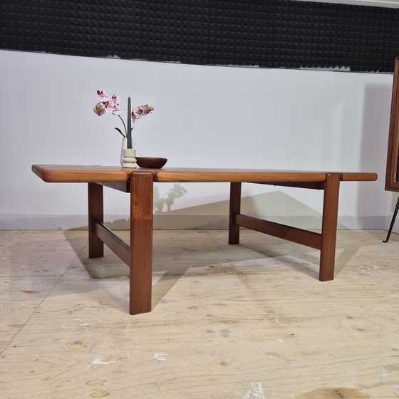 Image 1 of Niels Bach, table basse vintage danoise en teck restaurée