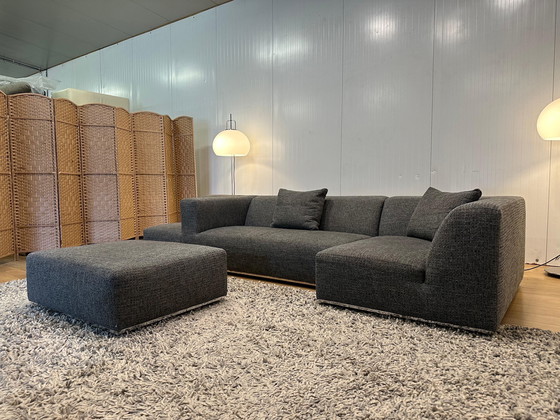 Image 1 of Sur & Plus Modular Design Sofa Gray - 3-piece + Hocker