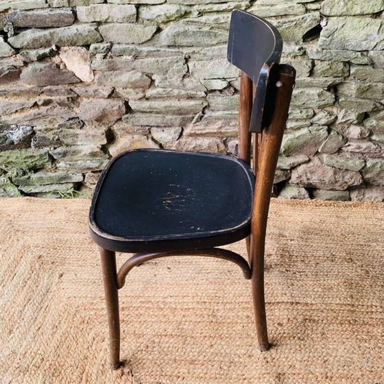 Set di quattro sedie da bistrò vintage in legno curvato – Sedie da pranzo (photo 4 of 18)