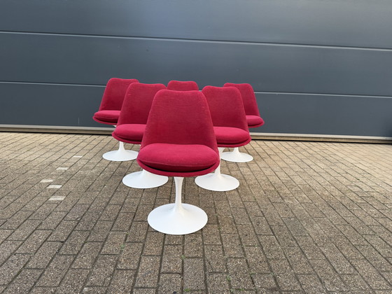 Image 1 of 6x original vintage Knoll Tulip dining chairs by Eero Saarinen