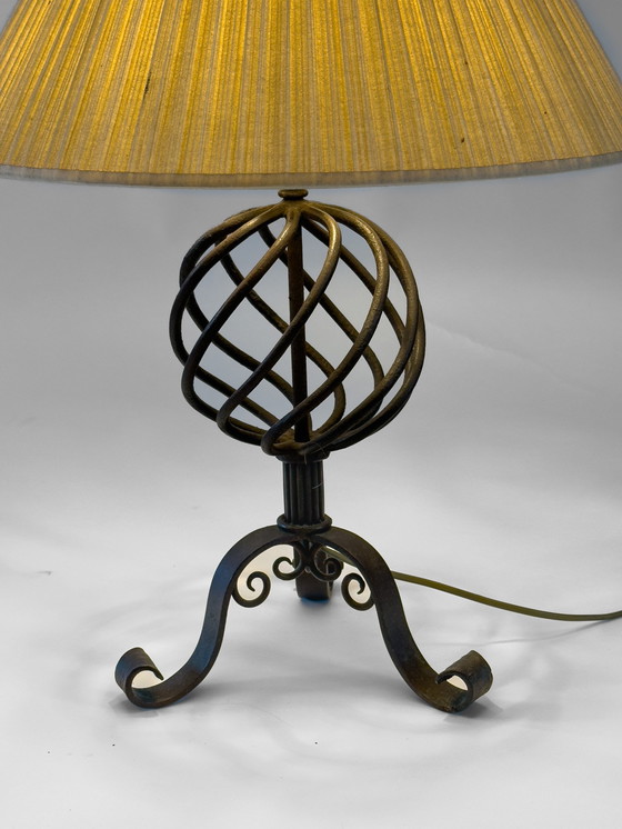 Image 1 of Lampe en fer forgé brutaliste
