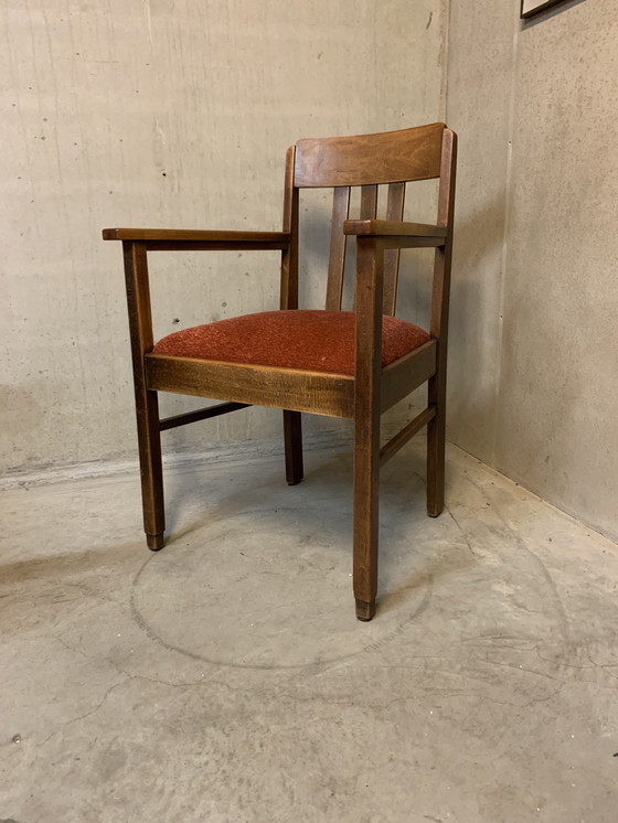 Image 1 of Ensemble de 2 chaises de l'école d'Amsterdam / Art Deco.